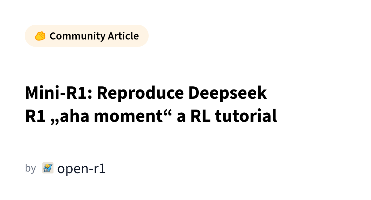 Recrean el "momento eureka" de DeepSeek R1 con RL puro y un juego de números