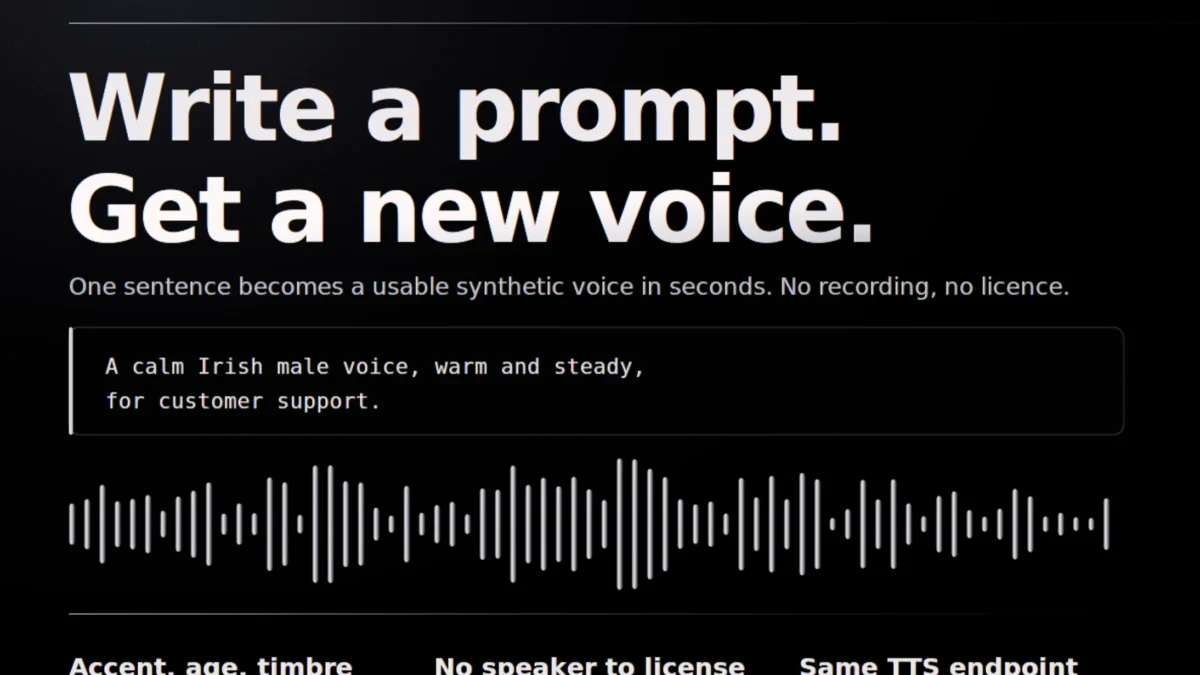 Gradium revoluciona la IA vocal: crea voces sintéticas únicas con solo describirlas