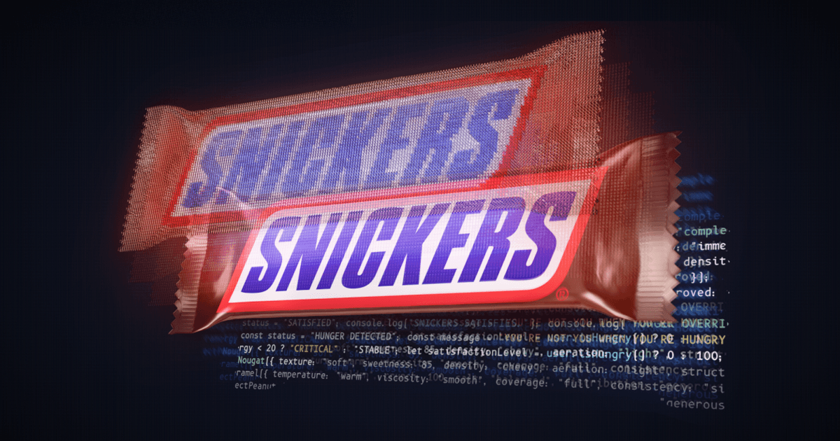 SNICKERS convierte el hambre de la IA en una campaña digital interactiva