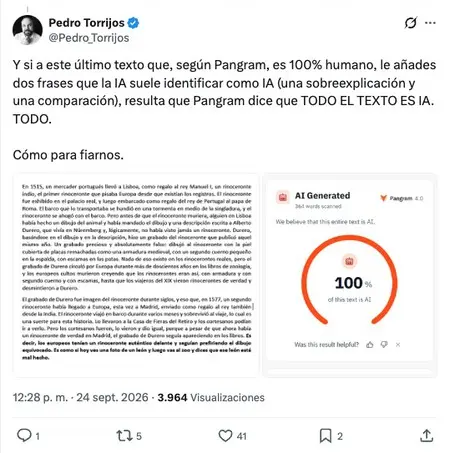 Pangram acusa a novela premiada: 99% de texto es IA